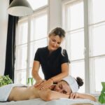 A serene indoor massage session promoting relaxation and well-being.